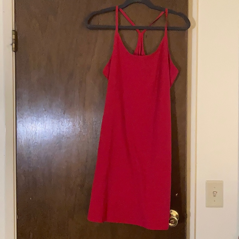 Outdoor Voices Exercise Dress in Scarlet